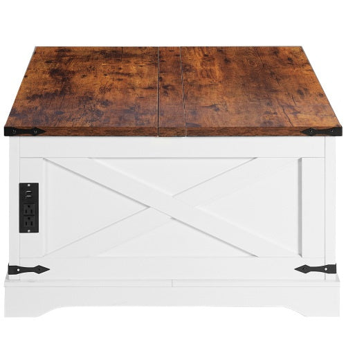 Multi-functional Lifting Dining Coffee Table - Vintage White