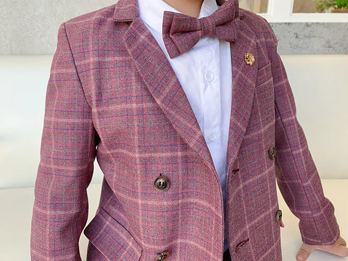Plaid Two-Piece Formal Suit