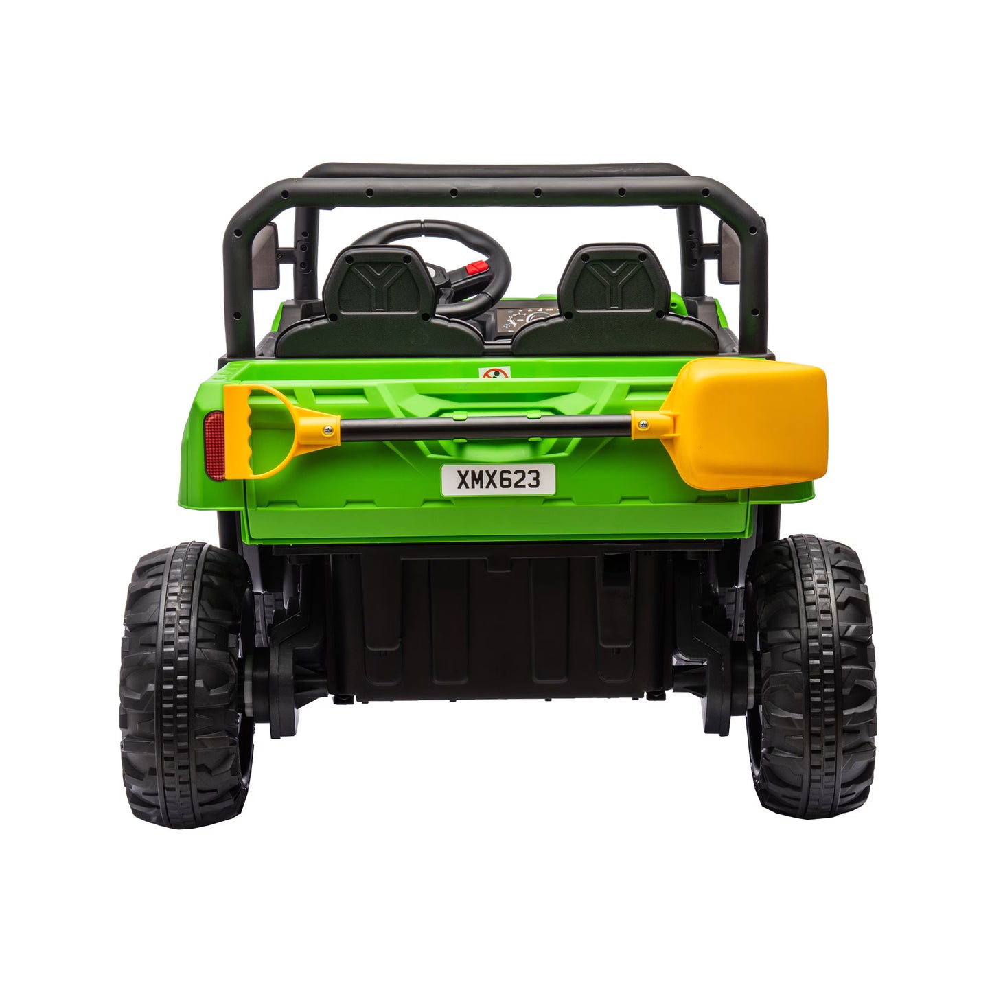 24V Ride On Dump Truck - 2 Seater Kids UTV with Electric Dump Bed - Green