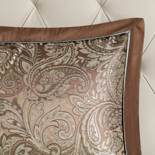 12 Piece Comforter Set With Cotton Bed Sheets - Full Size