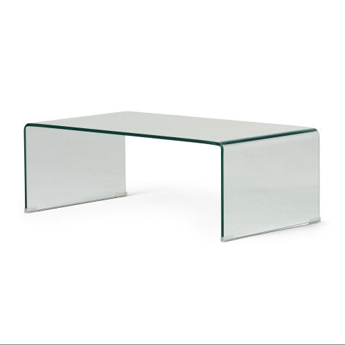 Tempered Bent Glass Coffee Table - US SHIPPING ONLY