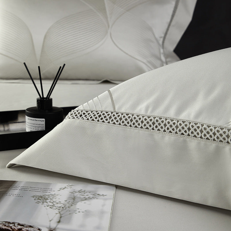 Silk High Precision Four-piece Jacquard Bed Set