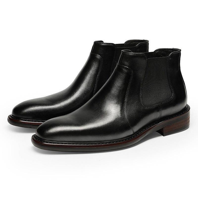 Genuine Leather Ankle High Martin Boots