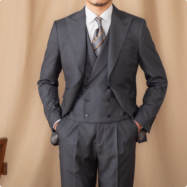 Wool Business Three-Piece Suit