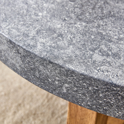 Modern Gray Texture MDF Round Coffee Table
