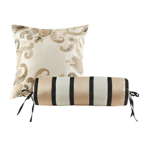 12 Piece Comforter Set With Cotton Bed Sheets - Queen Size