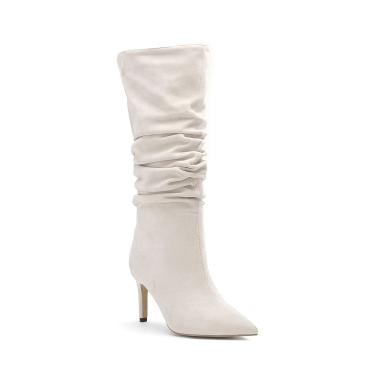 Pleated Mid Boots