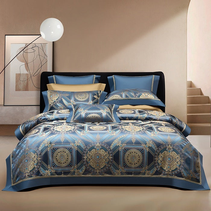 Silk High Precision Four-piece Jacquard Bed Set