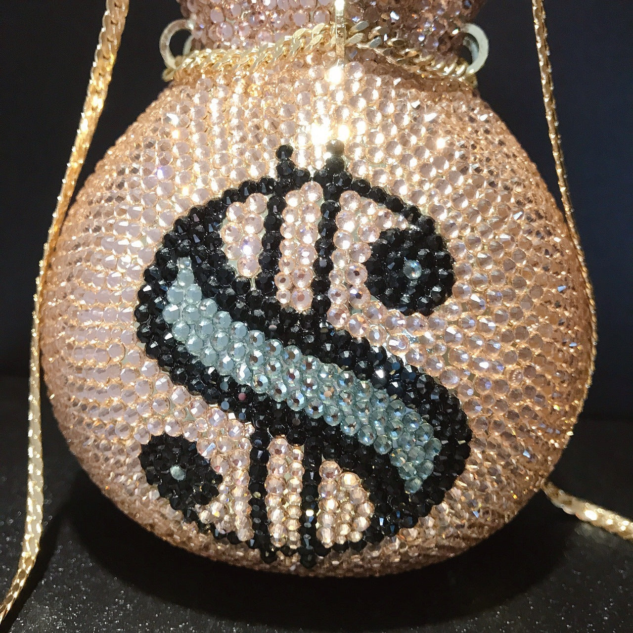 Diamond Money Bag Crystal Clutch