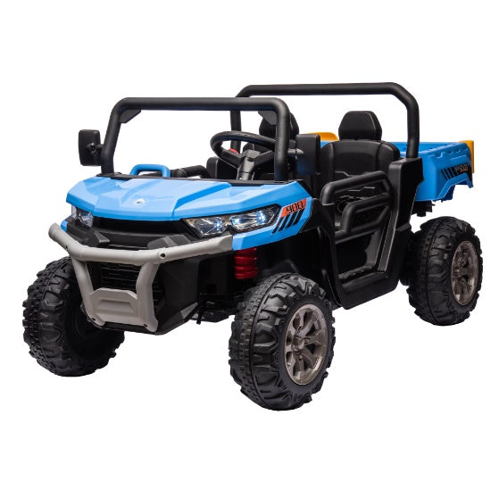 24V Ride On Dump Truck - 2 Seater Kids UTV with Electric Dump Bed