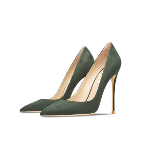 Suede Stiletto High Heels