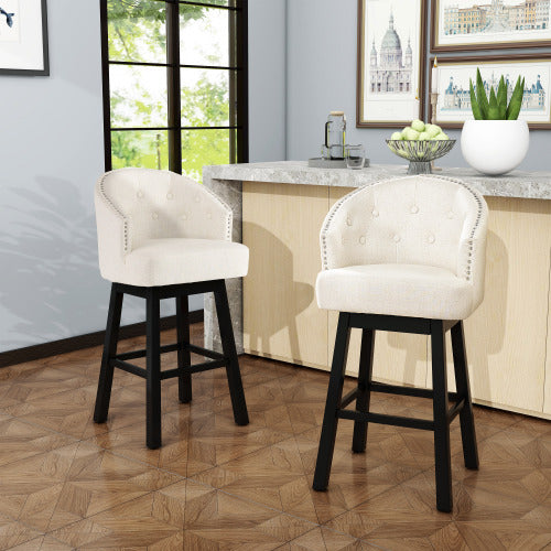 OGDEN Swivel Bar Stool - 2 Piece Set