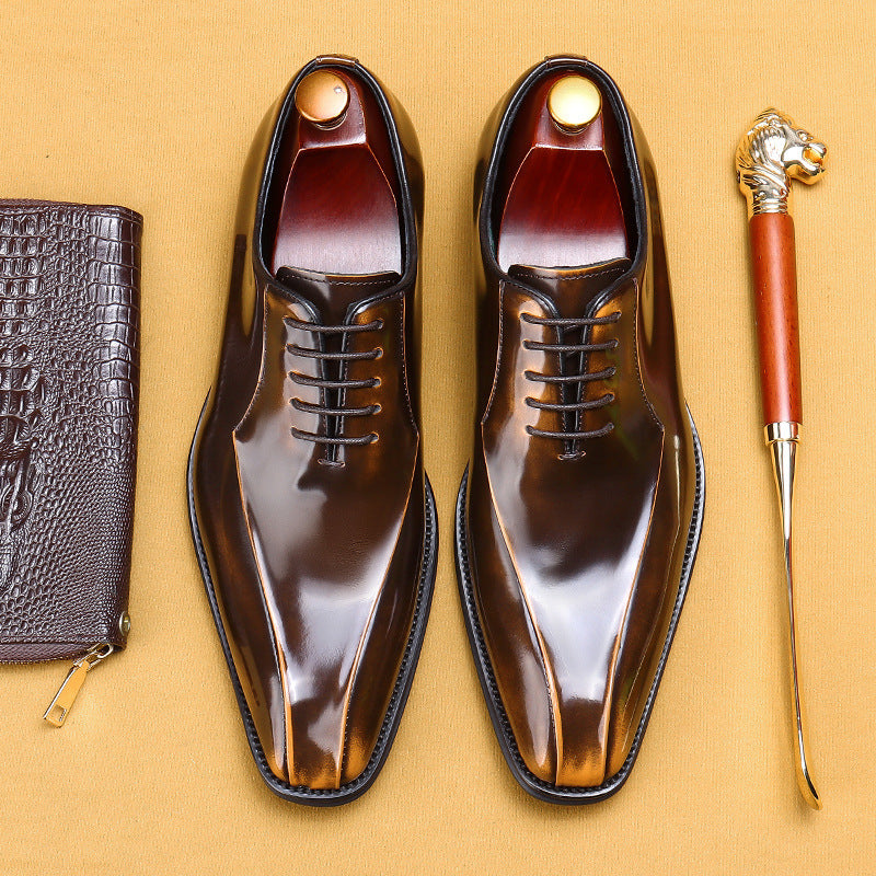 Patent Leather Oxford Dress Shoes