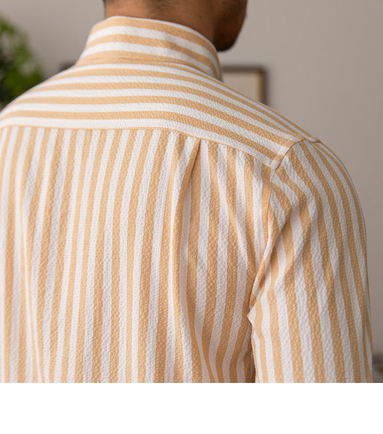 Striped Seersucker Button Down