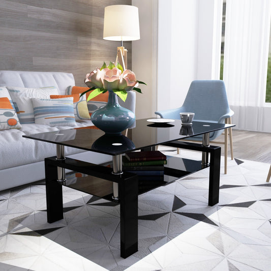 Glass Rectangle Coffee Table