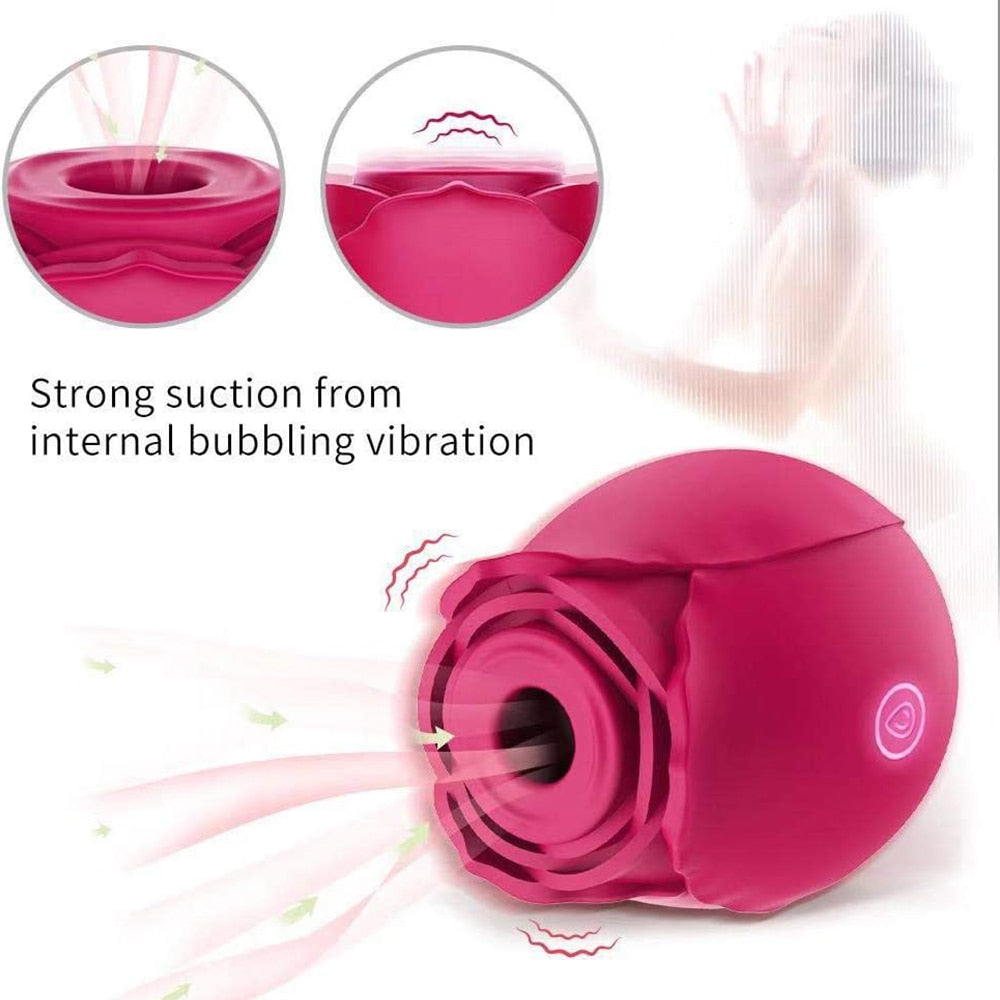 Rose Shape Erotic Vibrator