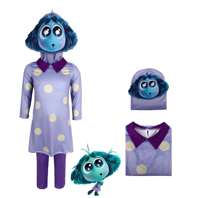 Inside Out 2 Cosplay  Anime Cartoon Character Joy Anxiety Costume