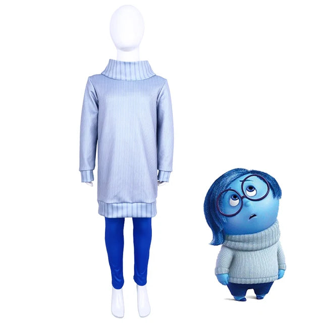 Inside Out 2 Cosplay  Anime Cartoon Character Joy Anxiety Costume