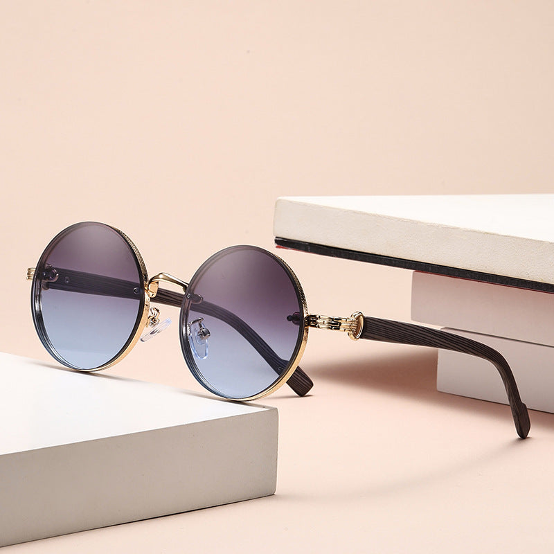 Metal Round Frame Sunglasses