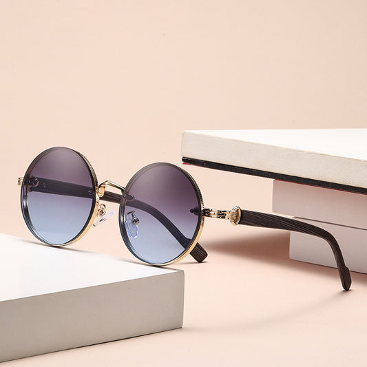 Metal Round Frame Sunglasses