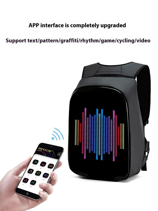Bluetooth LED Dynamic Pixel Smart Display Backpack
