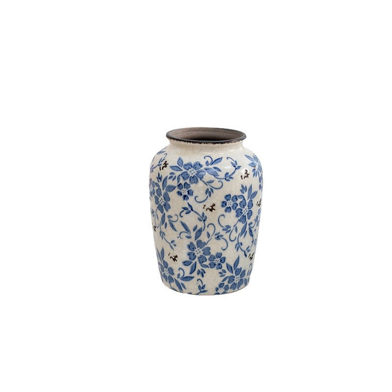 Blue and White Porcelain Ceramic Vase