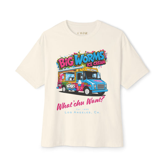 CAVIAR "Big Worms Ice Cream" Box Tee