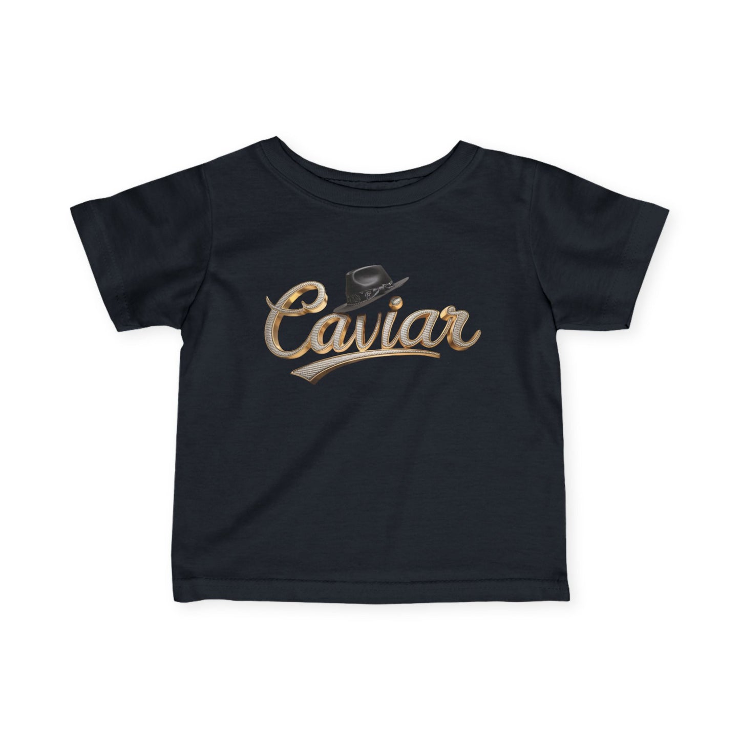 CAVIAR Fedora Gold Logo Infant Tee
