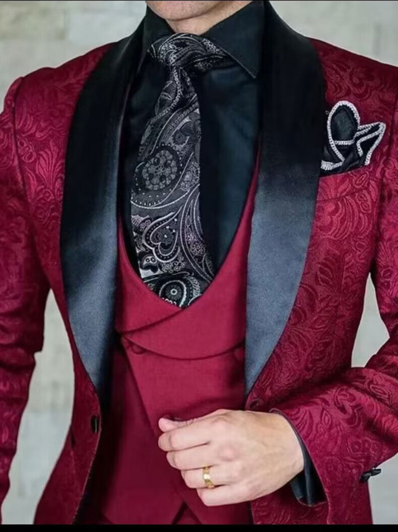 Textured Leisure Three-Piece Suit