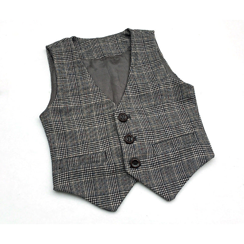 Checkered Three-Piece Suit