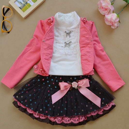 Ruffle Tracksuit Skirt Dress