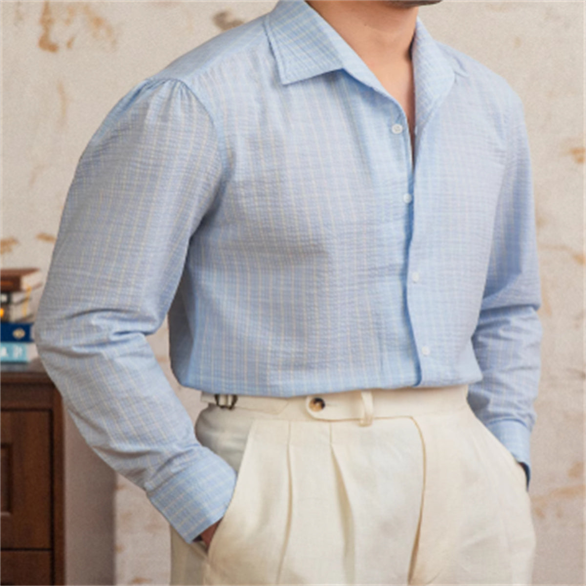 Seersucker Breathable Button Down
