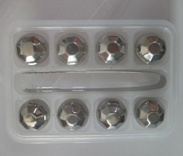 Stainless Steel Chilling Stones Ice Cubes Set
