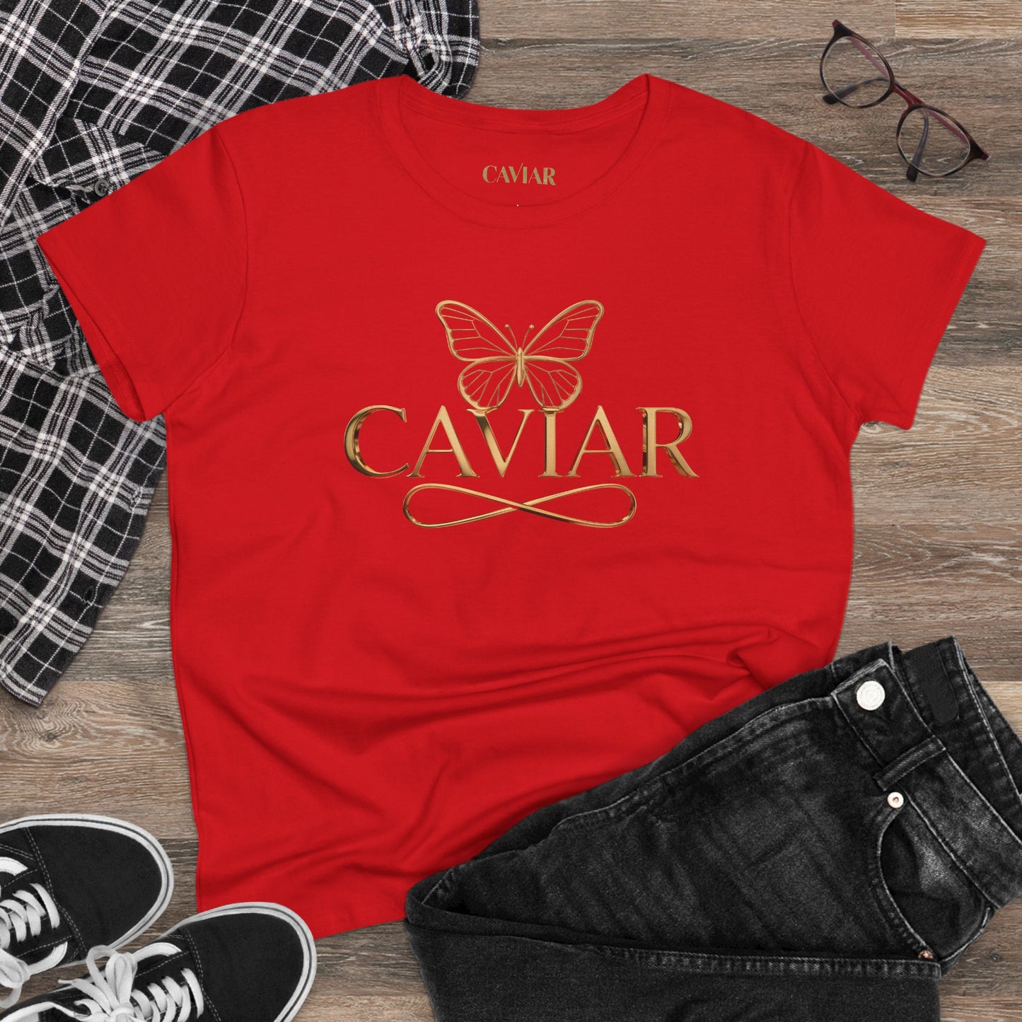 CAVIAR Golden Butterfly Tee