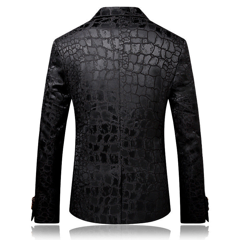 Jacquard Single Breasted Blazer