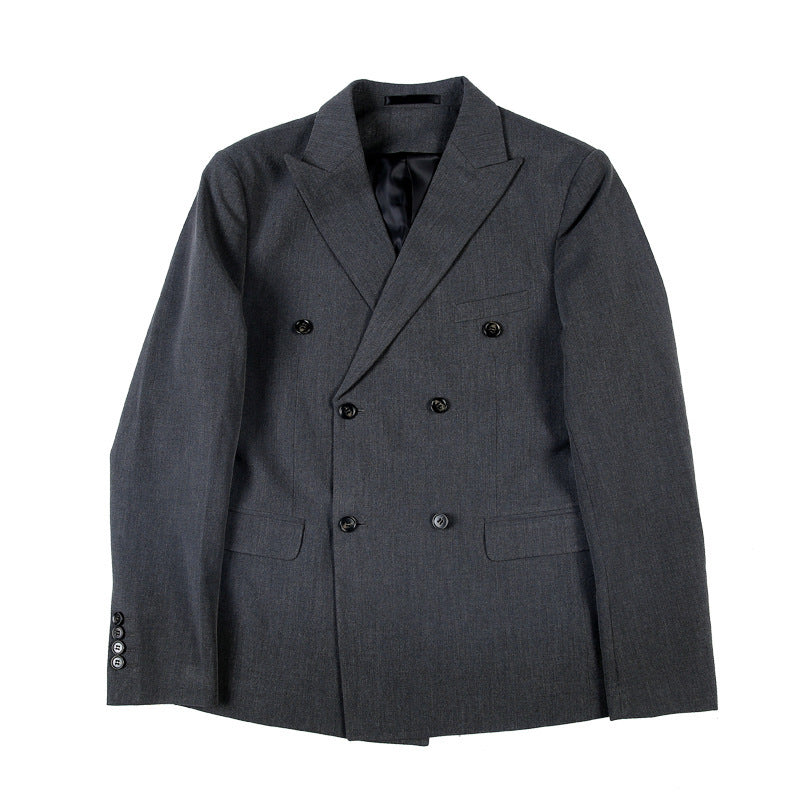Double-Breasted Slim Fit Two-Piece Suit