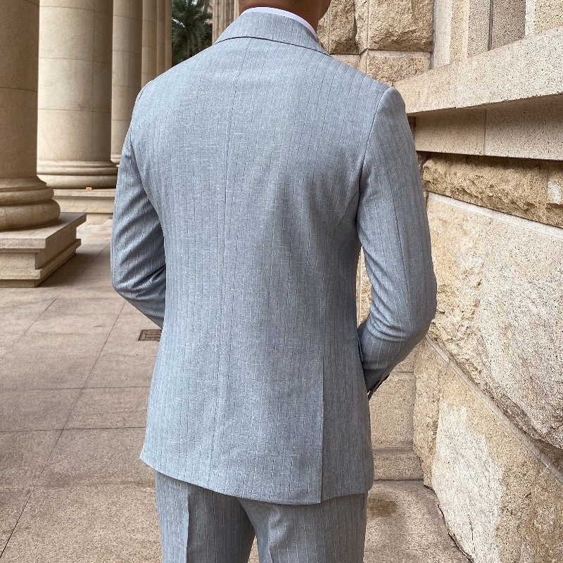 Mr. Lu San's Italian Naples Gun Collar Suit