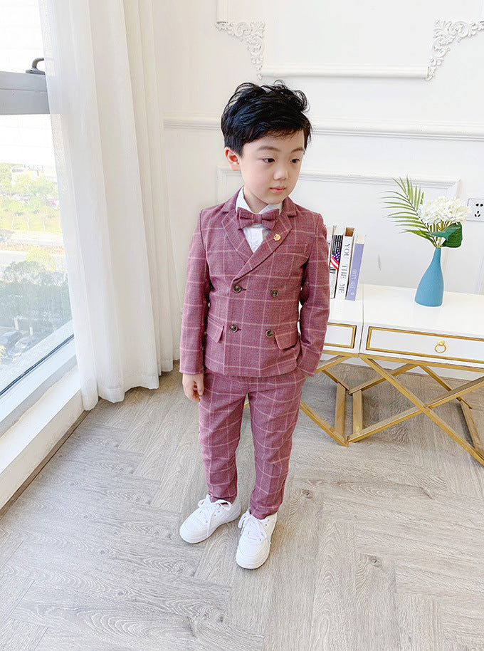 Plaid Two-Piece Formal Suit
