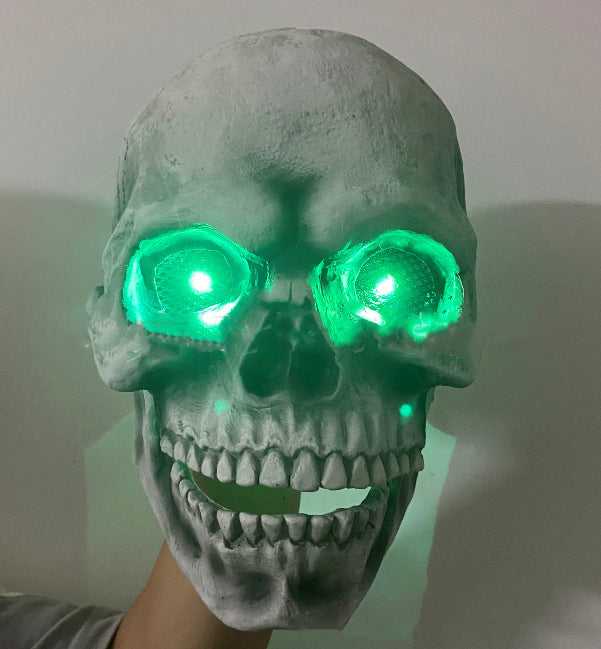 Skull Movable Mouth Halloween Head Cover Mask