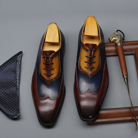 Genuine Leather Oxford Dress Shoes