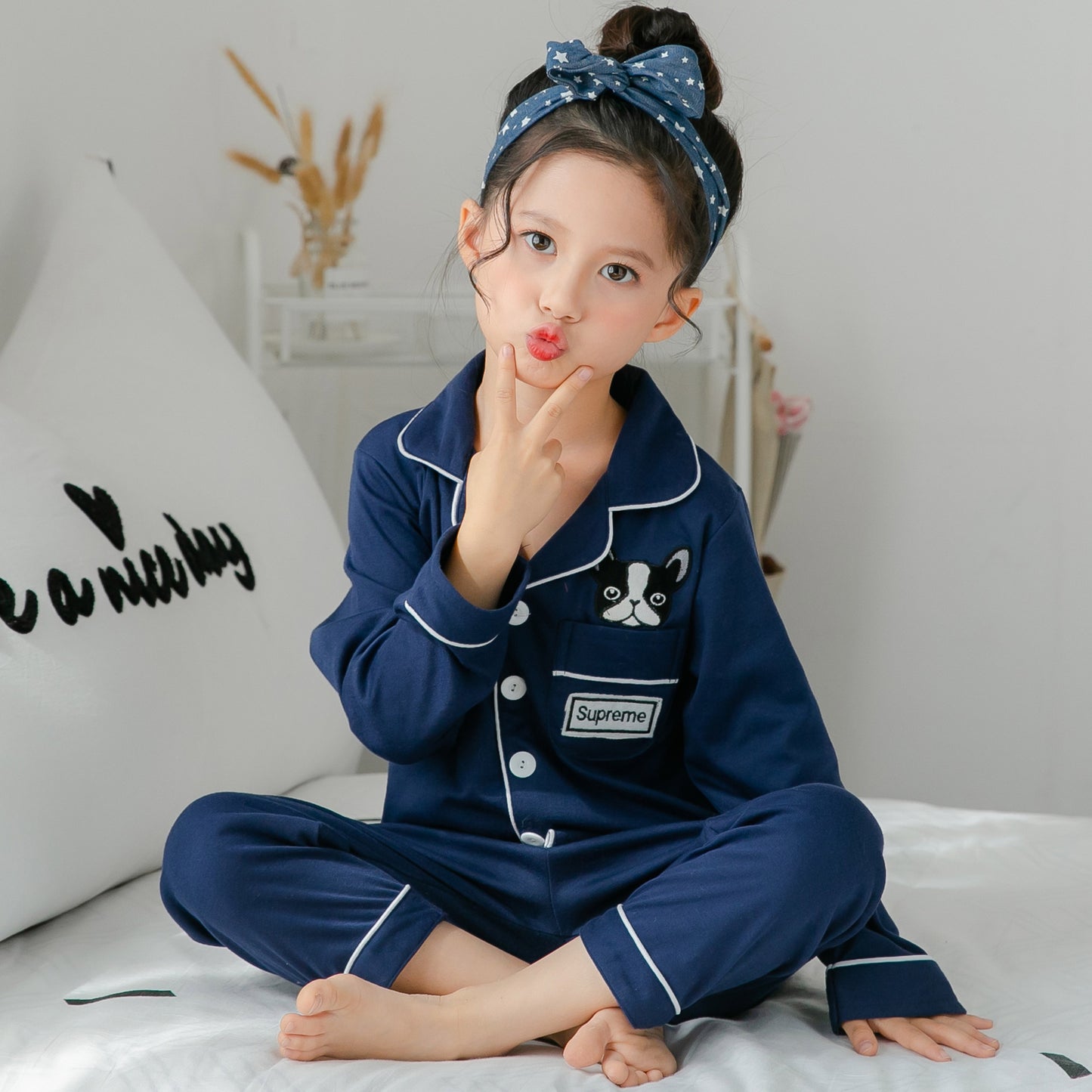 Cotton Girls Pajamas Sets