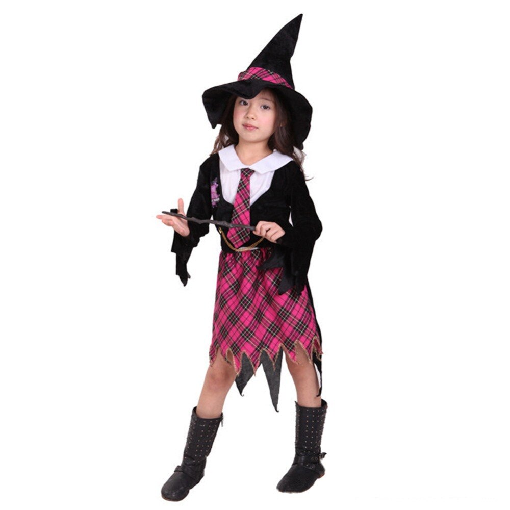 Witch Halloween Costume Cosplay Outfit Sz 5-9 years