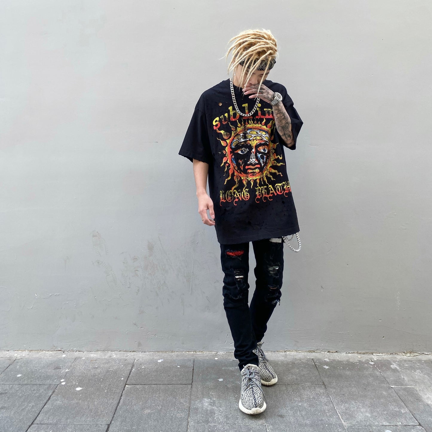 Sublime Long Death Short Sleeve Tide Tee
