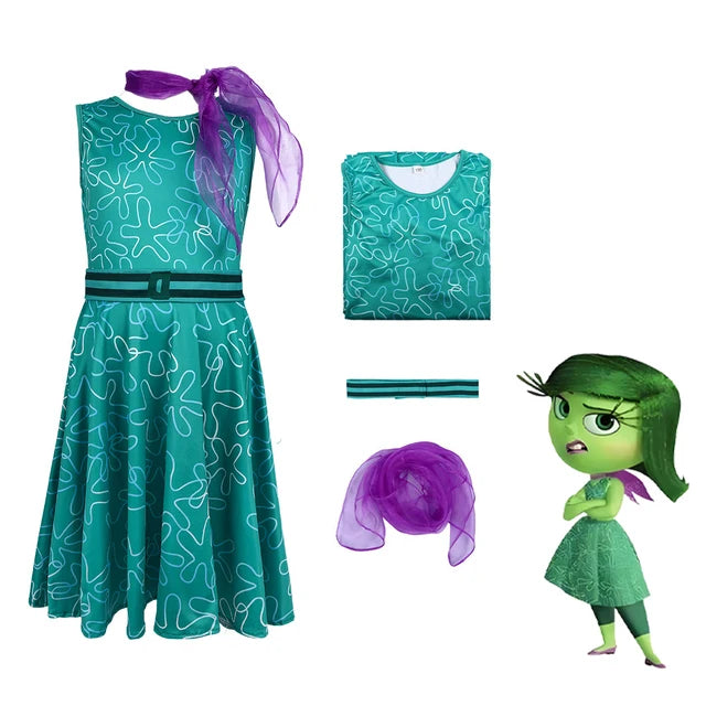 Inside Out 2 Cosplay  Anime Cartoon Character Joy Anxiety Costume