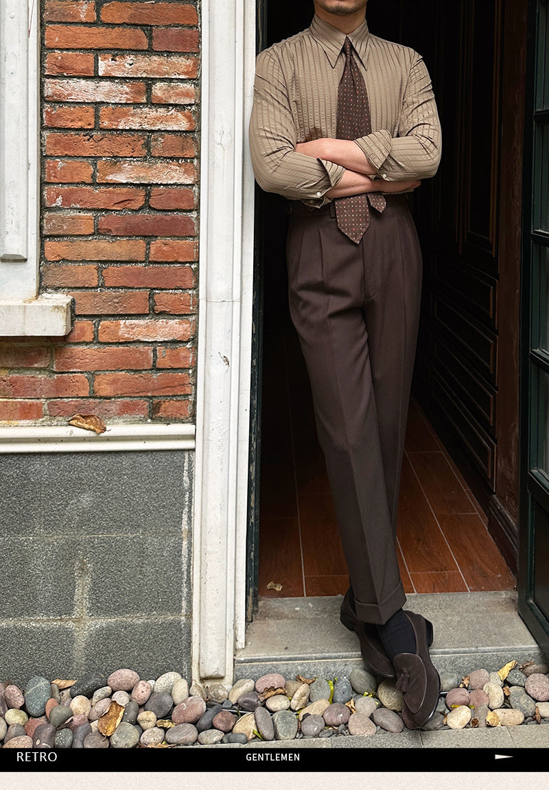 Solid Color Seersucker Long Sleeve Button Down