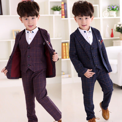Plaid Three-Piece Suit