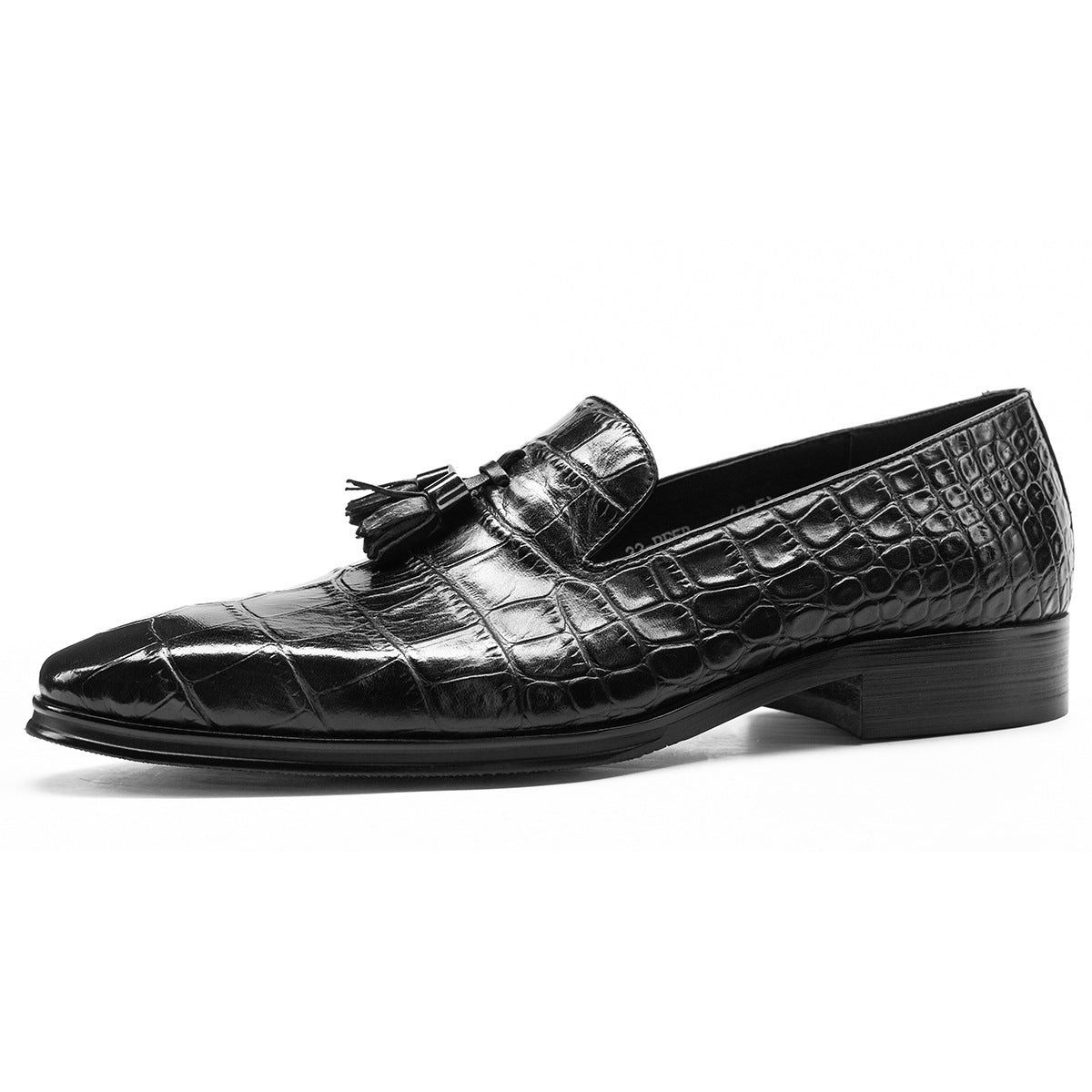 Genuine Leather Croc Print Dress Shoes