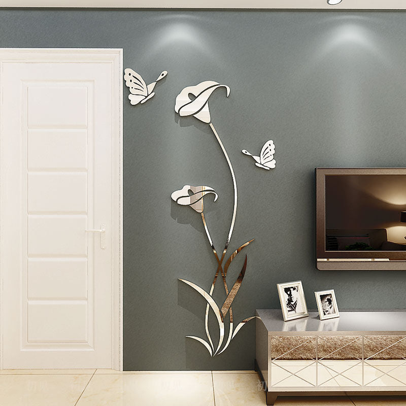 Lily Crystal Acrylic 3D Wall Sticker