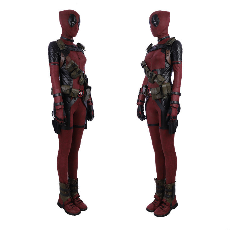 Marvel Deadpool Cosplay - Female Deadpool Tight Fitting Set