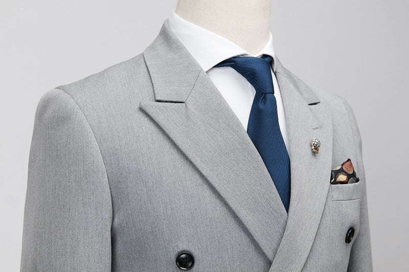 British Double Breasted Three-Piece Suit